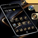 Скачать Золотая черная тема для Huawei P10 (Оптимизированная версия) на Андроид