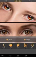 Скачать FoxEyes - Change Eye Color by Real Anime Style (Оптимизированная версия) на Андроид