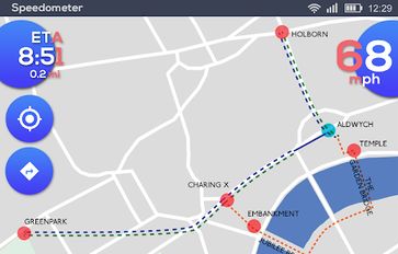 Скачать GPS Спидометр: HUD Digi Расстояние метр (Последняя версия) на Андроид