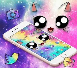 Скачать Тематическая галактика Cute Kitty Sparkle (Оптимизированная версия) на Андроид