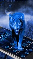 Скачать Тема 3D Neon Vivid Wolf (Полная версия) на Андроид
