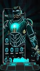 Скачать Тема 3D Neon Hero (Оптимизированная версия) на Андроид