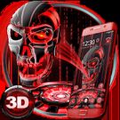 Скачать 3D Tech Blood Skull Theme (Полная версия) на Андроид